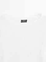 Pull en maille 100 % lin