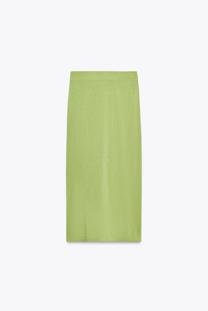 JUPE MIDI EN MAILLE