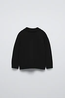 100% WOOL POLO SWEATER