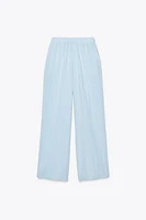 PANTALON LARGE EFFET PLISSÉ