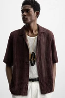 CROCHET TEXTURED SHIRT