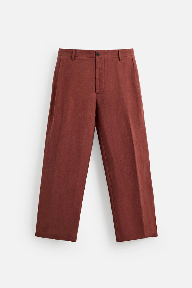 100% LINEN SUIT PANTS