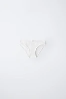 AGES 6-14/ THREE-PACK OF RIBBED LABEL BRIEFS