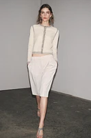 GRADIENT PRINT KNIT JACKET
