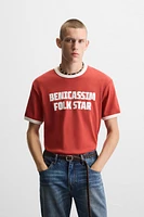RIBBED GUITARRICADELAFUENTE TEXT T-SHIRT