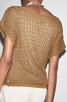 CROCHET KNIT TOP