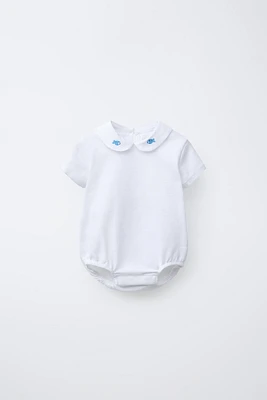 FISH EMBROIDERED BODYSUIT