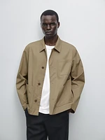 100% cotton jacket with pockets