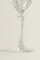 VERRE À VIN TAILLÉ CRISTALLIN