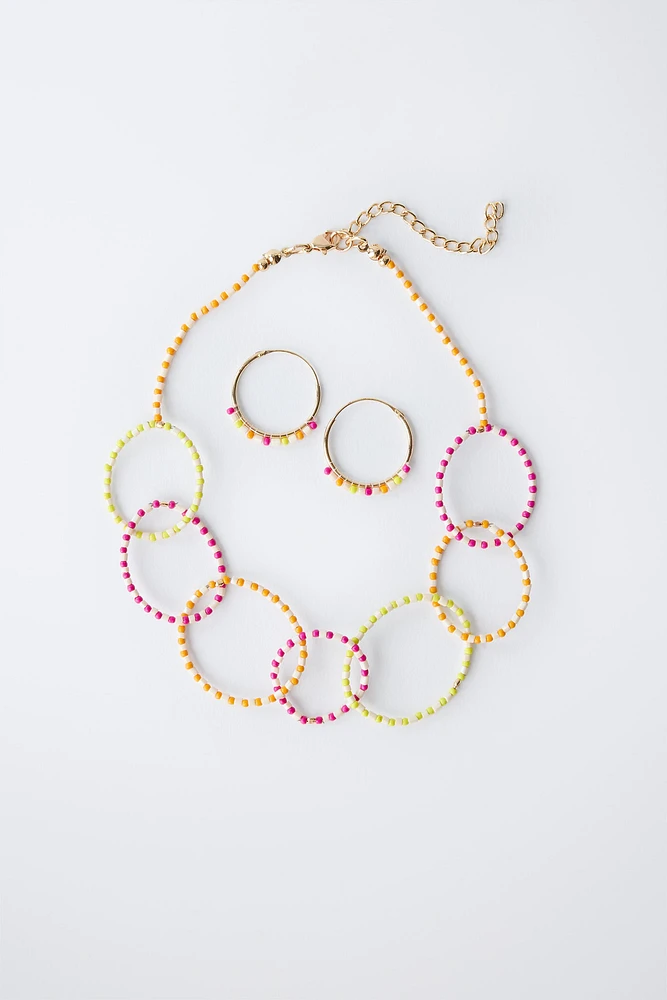 HOOP EARRINGS AND CHOKER PACK