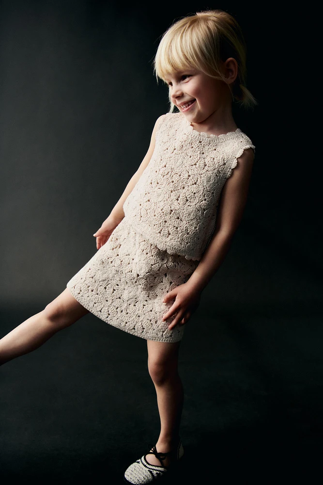 CROCHET KNIT SKIRT
