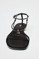 SANDALES BRIDES FINES EN CUIR