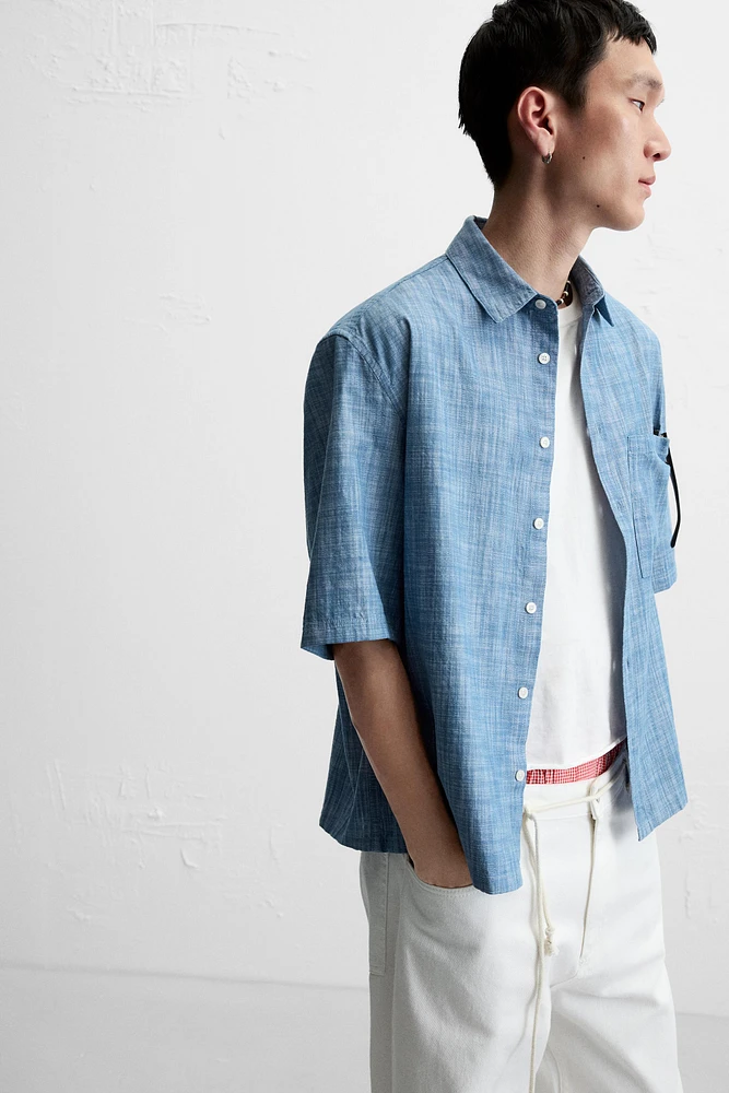 CHEMISE STRUCTURÉE CONTRASTE