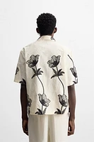CHEMISE BRODERIES CONTRASTE