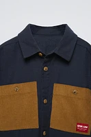 FINE-WALED CORDUROY POCKETS SHIRT