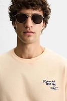 T-SHIRT IMPRIMÉ CONTRASTE