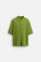 SLUB KNIT SHIRT