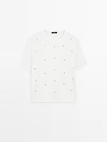 T-shirt oversize avec œillets