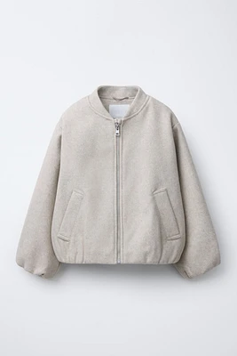 BLOUSON BOMBER DOUX AU TOUCHER