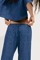 TRF DENIM PAJAMA PANTS