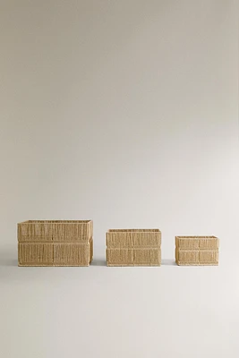 CORBEILLE PAPIER TRESSÉ