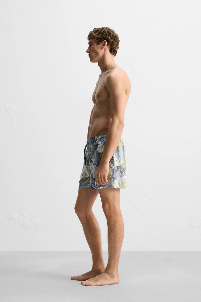 PRINTED MID-LENGTH SWIMSUIT