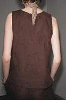 ZW COLLECTION EMBROIDERED TOP