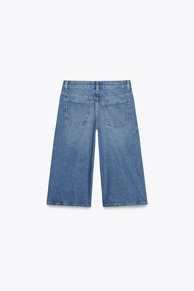 SHORT EN JEAN JORTS TRF TAILLE BASSE