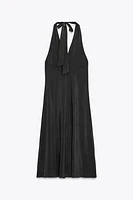 HALTER TIE MIDI DRESS