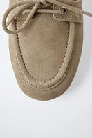 SUEDE DECK SHOES