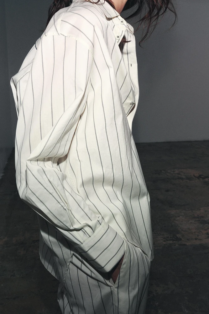 ZW COLLECTION STRIPED OVERSIZE SHIRT