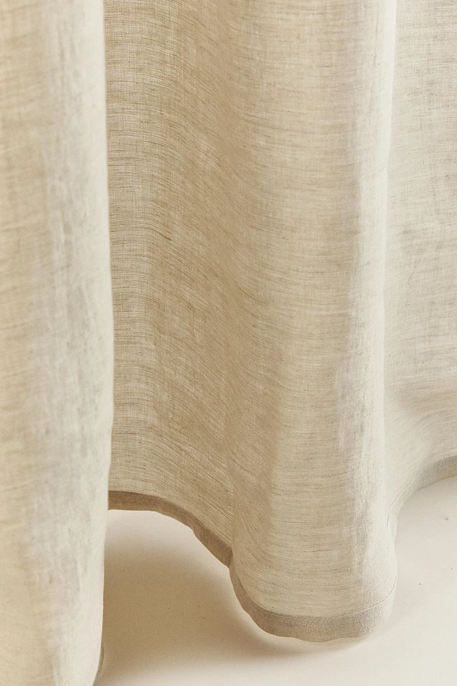 MEDIUM OPACITY FADED LINEN CURTAIN