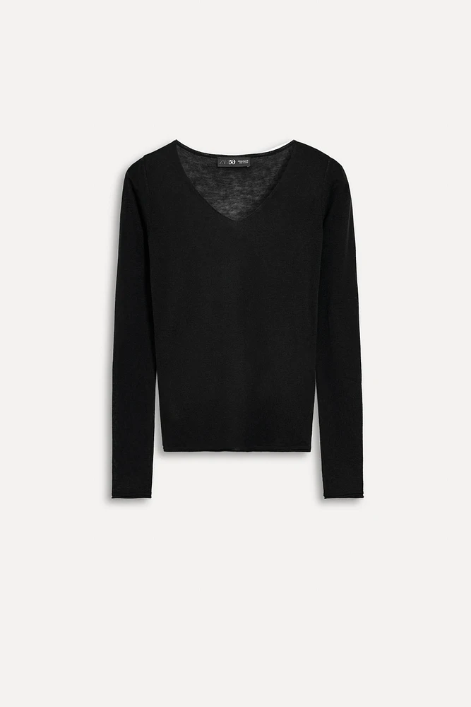 SWEATER WITH WOOL AND SILK 50TH ANNIVERSARY