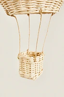 CHILDREN’S RATTAN BALLOON CEILING LAMPSHADE