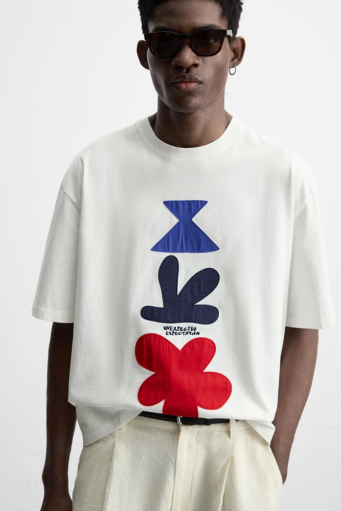 GEOMETRIC PATCH T-SHIRT