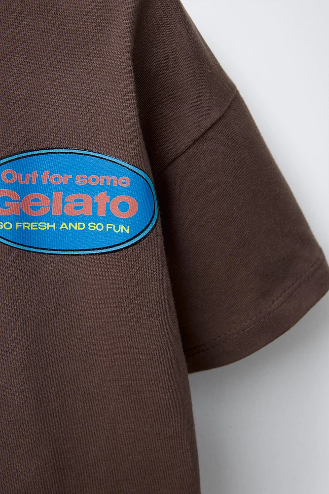 T-SHIRT IMPRIMÉ GLACE