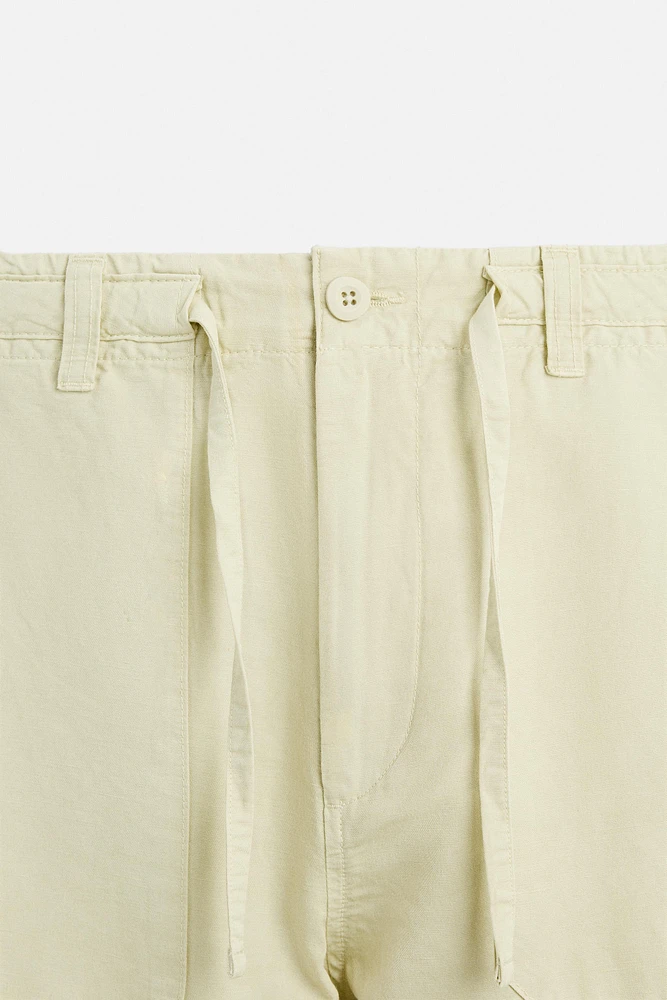 PANTALON STRAIGHT FIT LIN - COTON