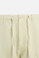 STRAIGHT FIT LINEN COTTON PANTS