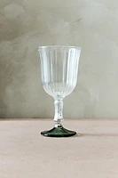 RAISED DESIGN WINE GLASS