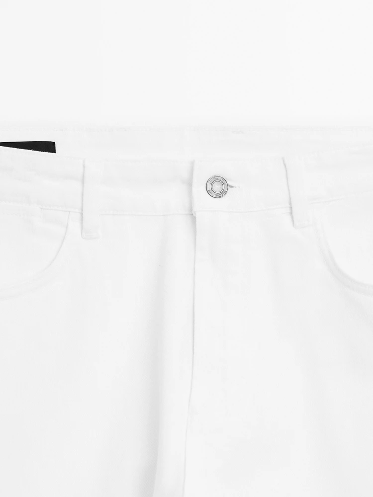 Slim fit denim trousers