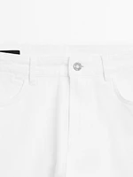 Slim fit denim trousers