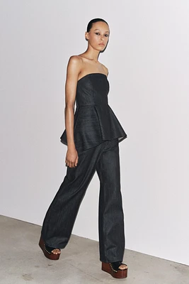 JEAN ZW COLLECTION WIDE LEG TAILLE BASSE