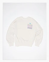 WASHED EFFECT SWEATSHIRT WITH TEXT