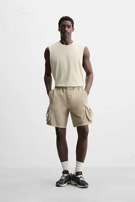 T-SHIRT DÉBARDEUR EN COTON