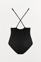 BODY AVEC POLYAMIDE BRETELLES CROISÉES