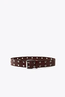 CEINTURE EN CUIR FLEURS CŒURS