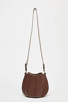 TOPSTITCHED BUCKET BAG