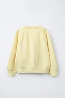 TEXT SWEATSHIRT AND BERMUDA SHORTS SET