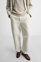 RELAXED FIT SUIT PANTS
