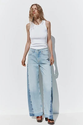 Z1975 WIDE LEG HIGH-WAIST COMBINED JEANS